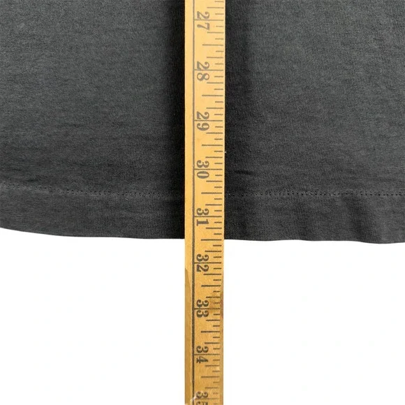 Vtg 90s Fruit of the Loom Blank T-Shirt XXL Faded Black Single Stitch USA Made - Picture 7 of 8